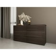 thumbnail image 1 of Dark Oak Dresser - 63" Wide, 6 Drawers, Soft Close, No Assembly, 1 of 6