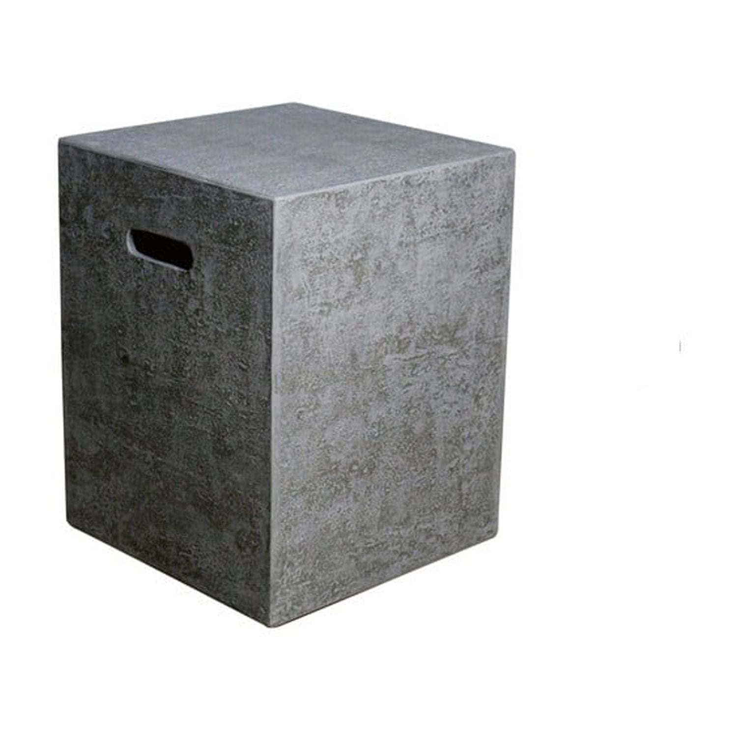 Light Gray Square Concrete Propane Tank Cover