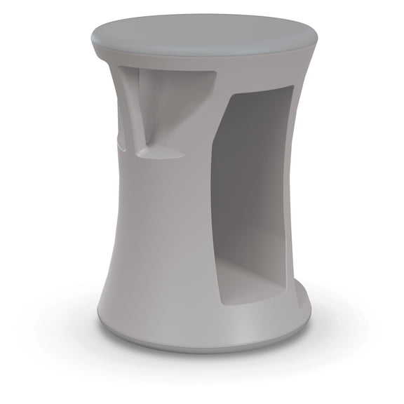 Flip Stool - Rocking & Stationary Design - Lightweight, Slip-Resistant - Cool Gray - Modern Seating