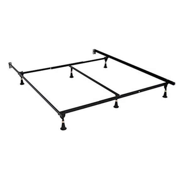 Bohemian Bed Frame - Queen Cal King Eastern King Metal Bed Frame - Stabl-Base Steel Bed Frame - Black Finish
