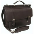 thumbnail image 1 of Leather Briefcase for Men - Dark Brown Professional Work Bag - Vintage Style Laptop Bag, 1 of 1