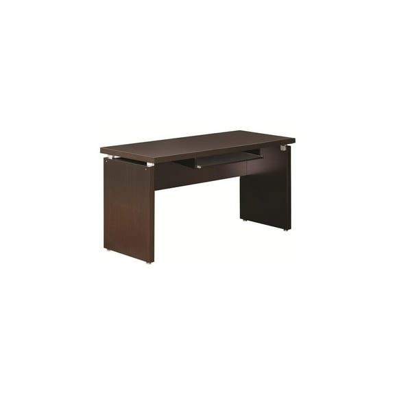 City Chic Home Office Desk - Computer Desk, Work Desk, Tall Desk, 55" Wide, Cappuccino Finish