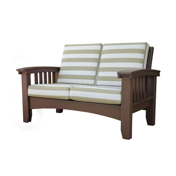 Mission Lounge Chair - Classic Charm Accent Seating for Living Room, Patio, or Bedroom