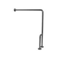 thumbnail image 1 of Homestock Coastal Cool Satin Stainless Steel Left Handed Floor To Wall Grab Bar And Cover Flange - Size:33"X30", 1 of 3
