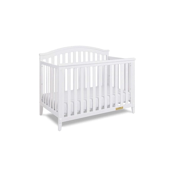 Convertible Crib 4-in-1 Modern Baby Crib Bed Daybed White Chic Design