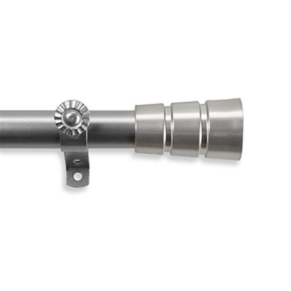 Tension Rod for Curtains, Window Curtain Rod, Adjustable Curtain Pole, Satin Nickel Finish, Home Decor