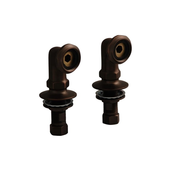 Deck Mounting Kit for Faucets - Cool Contemporary Style, Adjustable, Pair - 2-18" Base