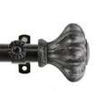 thumbnail image 1 of Decorative Window Curtain Rod - Tension Rod, Adjustable, Home Decor, Black Finish, 48 Inch Length, 1 of 1