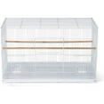 thumbnail image 1 of HomeStock Medieval Moods Flight Bird Cage with Castle-Inspired Design, Spacious Interior, Durable Construction, and Ample Room for Birds to Fly, Play-Color:White, 1 of 7