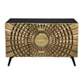 thumbnail image 1 of Homestock Eclectic Elegance 2 Dr/ 3Drawer Brass Cabinet, 1 of 3