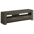 thumbnail image 1 of Modern TV Console 2 Drawers - Grey Entertainment Center for Living Room, 1 of 2