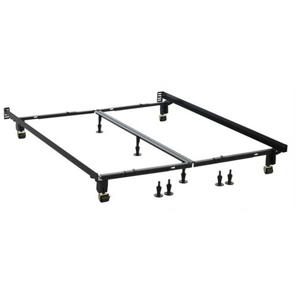 Heavy Duty Multi-Fit Bed Frame - Twin, Full, Queen, King, Cal King - Universal Rail Design