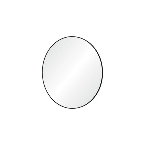 Modern Circle Wall Mirror - 36 Inch Vanity Mirror with Matte Black Iron Frame - Large Decorative Mirror for Bathroom, Living Room, Bedroom