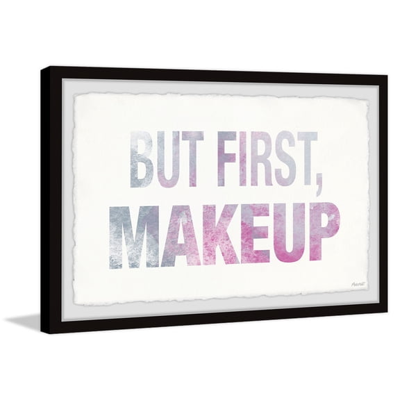 Makeup First Framed Print Abstract Wall Art Decor 12x8 Inch Contemporary Home Painting