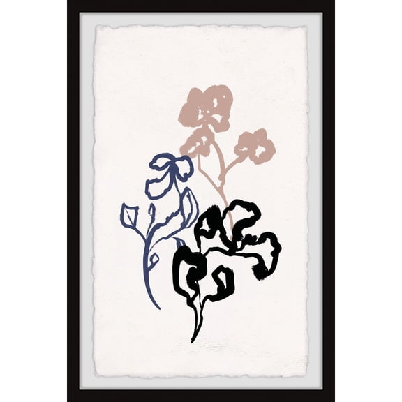 Contemporary Framed Painting Print - Abstract Wall Decor for Home - Modern Art Print Ready to Hang
