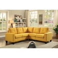 thumbnail image 1 of Homestock Eclectic Exclusivity Sectional Sofa , Yellow, 1 of 5