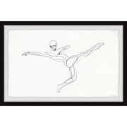 Wall Art Canvas Print - Ballet Dancer Painting - Modern Home Decor - Framed Canvas Art - Large Wall Decor 30x20