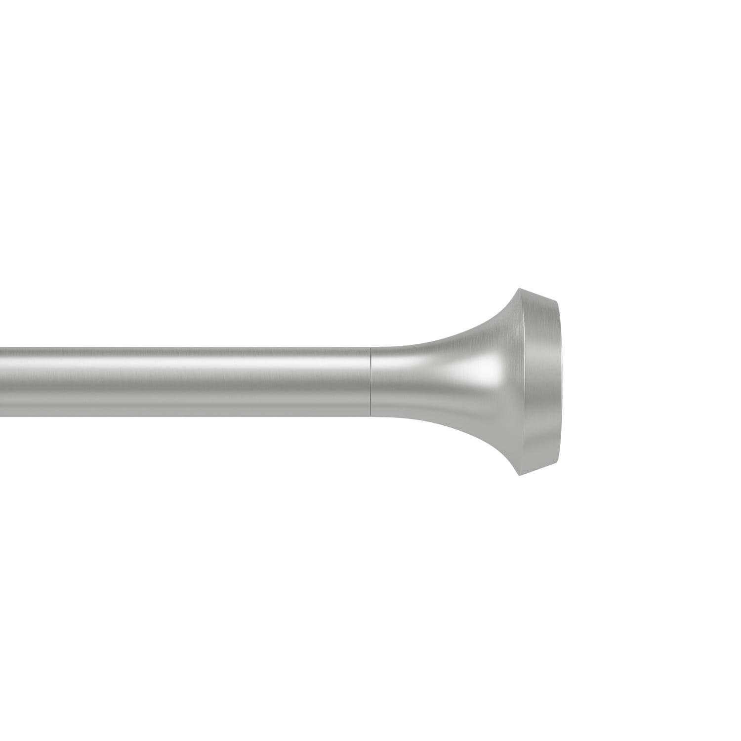 French Country Curtain Rod 72-144 Inch Nickel Finish Adjustable Rod ...