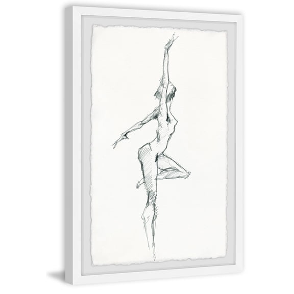 French Country Wall Art Print - 45x30" Framed Painting - Abstract Home Decor - Modern Digital Art