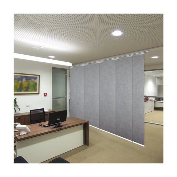 Adjustable Room Divider Panels|Wall Partition System|Steel Track & Panels|58-110" Width