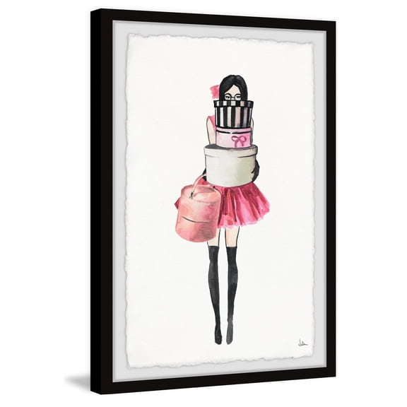 Gothic Grace Framed Art Print - 30x20" Wall Decor - Abstract Digital Art - Modern Home Decor