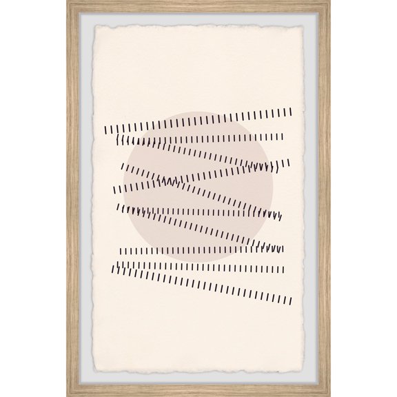 Gothic Railroad Tracks Canvas Print Framed Wall Art Modern Geometric Painting Large Canvas Decor 18x12