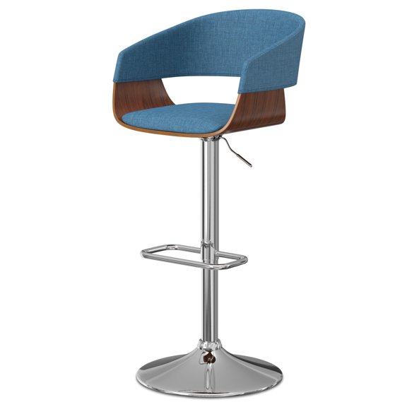 Homestock Handmade Home Mid Century Modern Adjustable Swivel Bar Stool