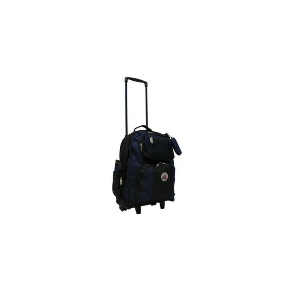 Rolling Backpack Carry On - 22 Inch Travel Backpack with Wheels - Durable Rolling Luggage Bag