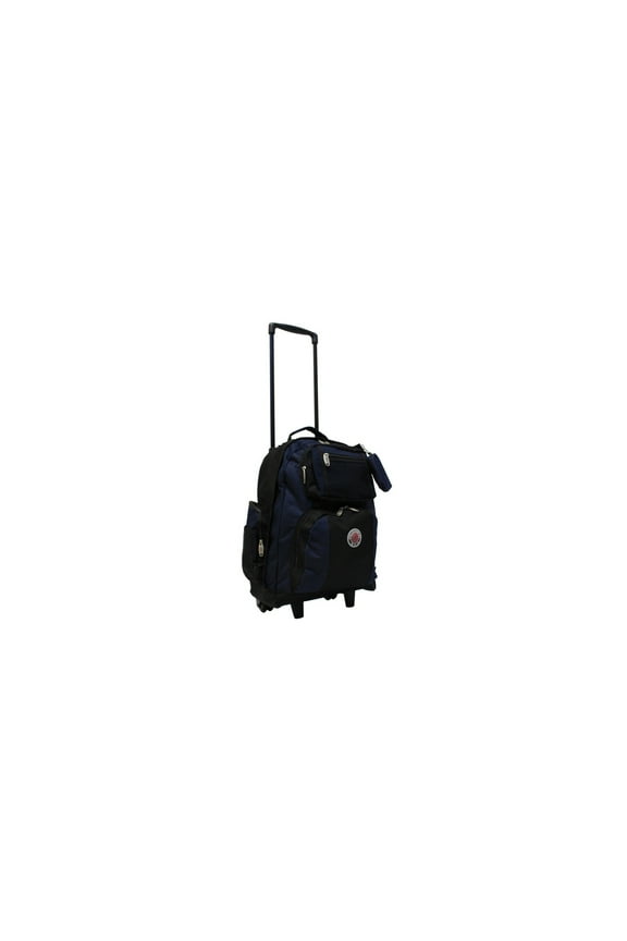 Rolling Backpack Carry On - 22 Inch Travel Backpack with Wheels - Durable Rolling Luggage Bag