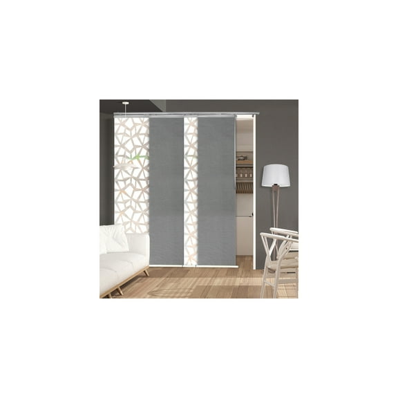 Luxury Panel Track SystemWall or Ceiling MountAdjustable Width 48-88 InchesSteel Hardware