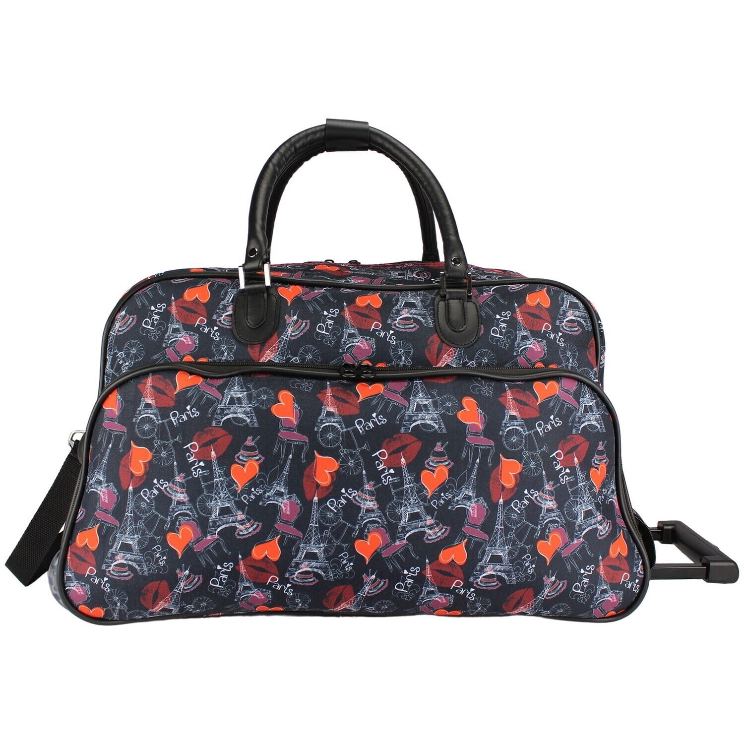 Rolling Duffel Bag 21 Inch Carry On Travel Duffel Bag with Wheels & Handle