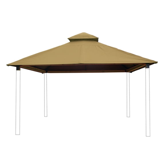 Gazebo Roof Kit with Canopy - Aluminum Framing & Durable Sun-DURA Cover - Easy Assembly Outdoor Shade