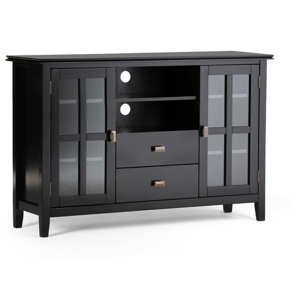 Homestock Modern Motifs Wood Tv Media Stand