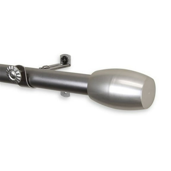 Modern Window Curtain Rod - Tension Rod, Adjustable, Satin Nickel Finish, Home Decor