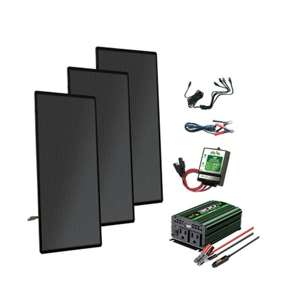 Solar Power Kit for Home AC Conversion - 400W, DIY Assembly