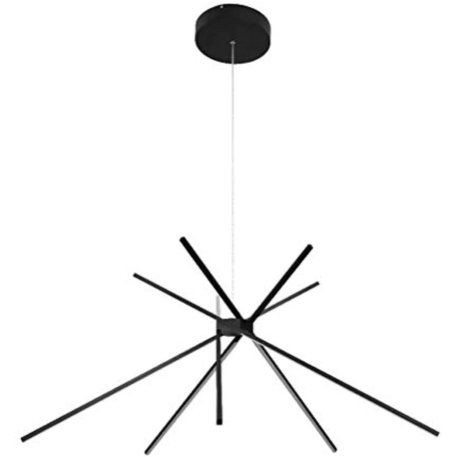 Modern Ceiling Light - Black Stick Fixture, Dimmable Indoor Lighting, Sleek Design