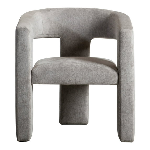 Comfortable Armchair Soft Grey Living Room Chair Modern Accent Chair