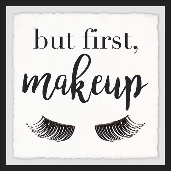 Makeup First Framed Print - Contemporary Wall Art Decor - Abstract Digital Art for Home Office