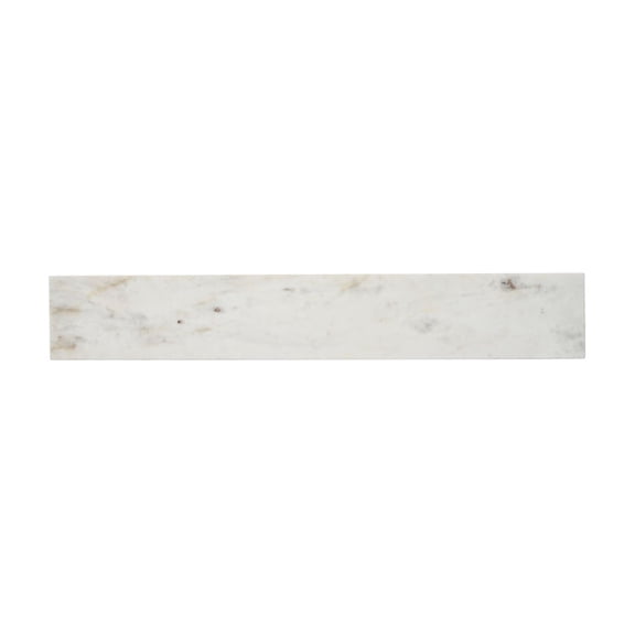 Outdoor Marble Statue - Abstract Decor Tray - Natural White Stone Sculpture - 32" Wide