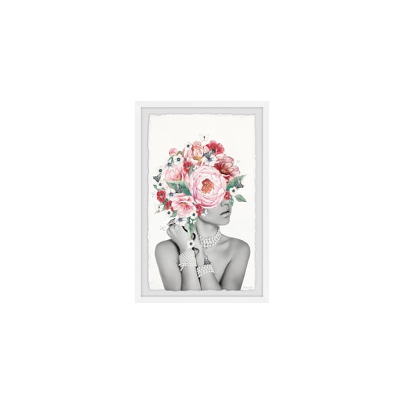 Portrait Canvas Wall Art - Framed Painting Print, Large Modern Home Decor, 45" x 30"