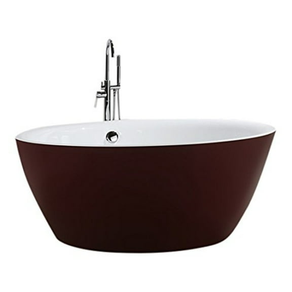 Freestanding Bathtub Deep Soaking 59 Inch Luxury Design Bathroom Tub