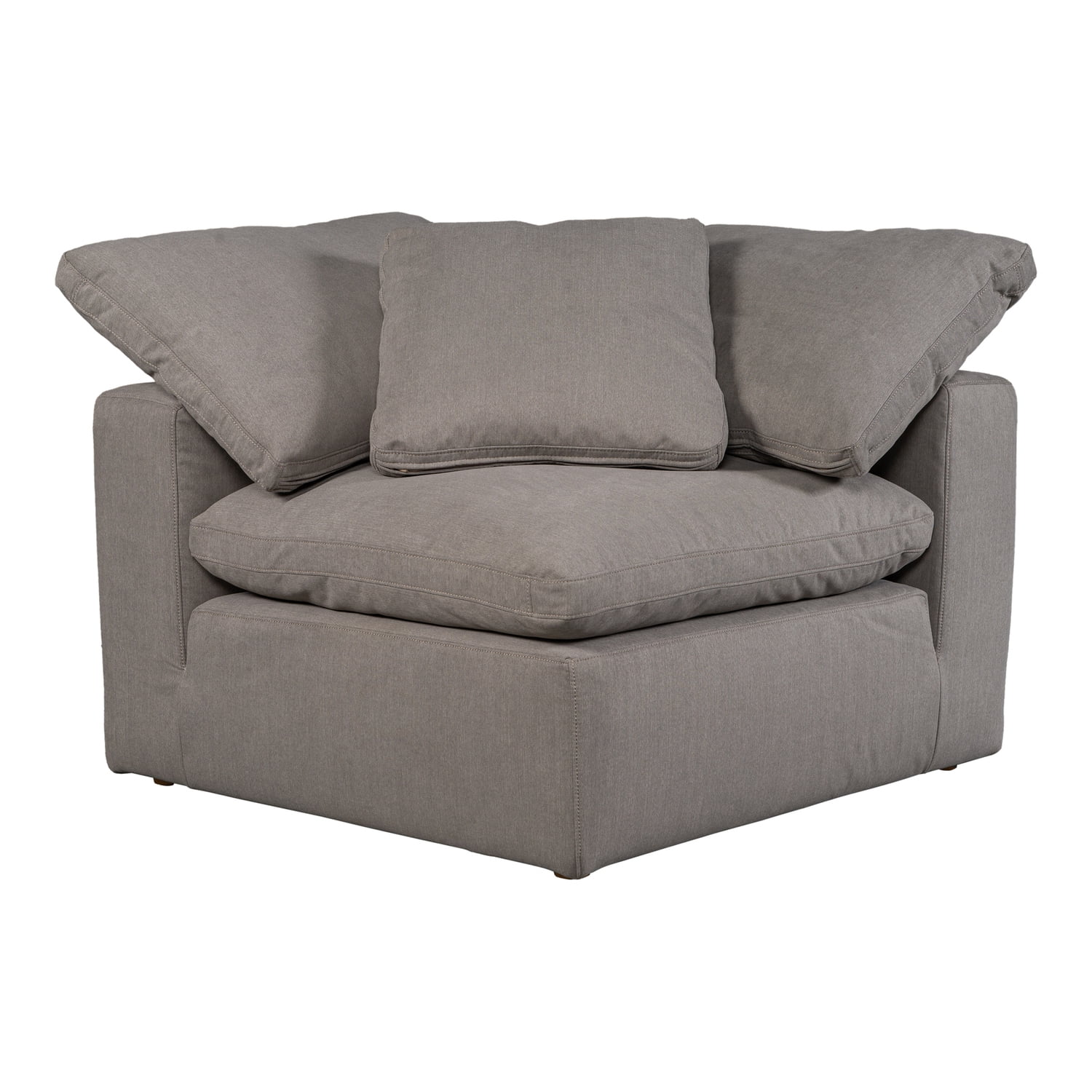 Clay 44'' Light Grey Livesmart Fabric Corner Chair