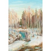 Canvas Wall Art Print - Nature Painting on Wrapped Canvas - Home Decor - Modern Art - 12x18 Inch