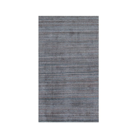 Hand-Ed Wool Area Rug - Modern Loom Design - 3x5 ft Rectangle - Multi-Colored Pattern