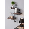 thumbnail image 1 of Floating Wall Shelves 3-Piece Industrial Decor - Pine WoodMetal - 30" Wide, 1 of 1