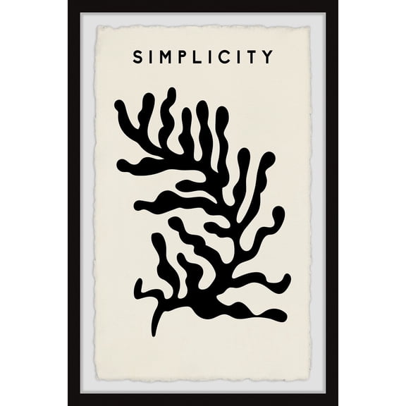 Framed Canvas Wall Art Print - Simple Decor, Modern Home Accent, Large Size, Ready to Hang