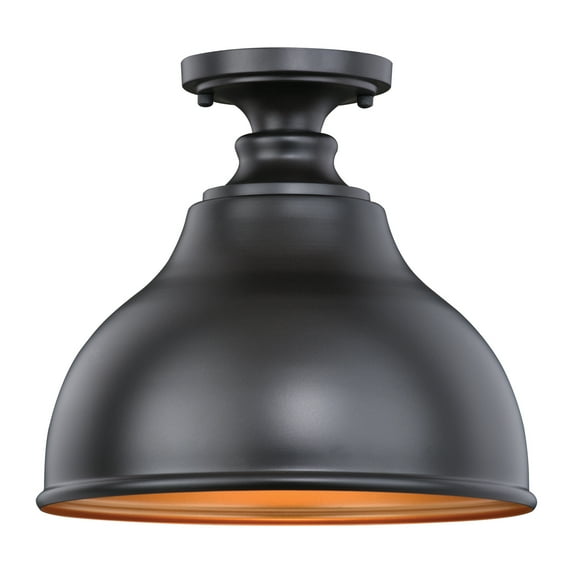 Barn Dome Ceiling Light - Bronze Gold Flush Mount Outdoor Light Fixture
