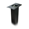 thumbnail image 1 of Mailbox Post Black Retro Style - Secure Mounting for Residential Mailboxes, 1 of 3