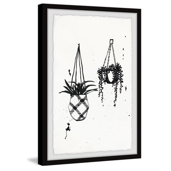 Retro Renaissance Wall Art Canvas Print - 16x24 Inch Floater Frame - Home Decor Painting