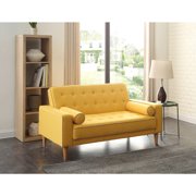 Homestock Retro Renaissance Loveseat Bed Yellow